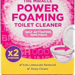Stardrops – The Pink Stuff – The Miracle Power Foaming Toilet Cleaner – 2 Treatments – Self Activating Pink Foam