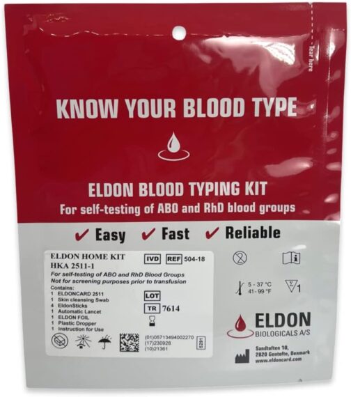 Self-testing Blood Type Kit