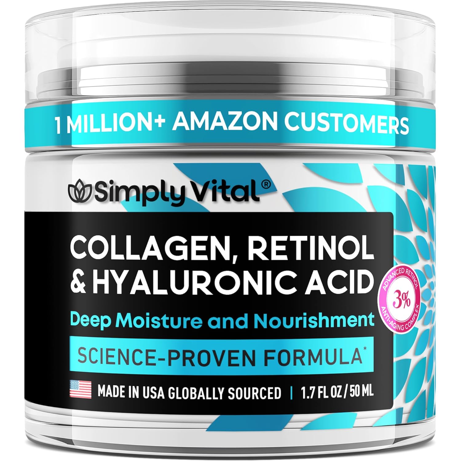 SimplyVital-Collagen-Retinol-Hyaluronic-Acid-Cream-Anti-Aging-Face-Moisturizer-for-Face-Firming-Skin-Care-Neck-Decollete-Made-in-USA-Daily-Moisturizer-Face-Cream-Day-Night-1.7-fl.oz_.jpg SimplyVital Collagen Retinol Hyaluronic Acid Cream Anti Aging Face Moisturizer for Face Firming Skin Care Neck Decollete Made in USA Daily Moisturizer Face Cream Day Night 1.7 fl.oz
