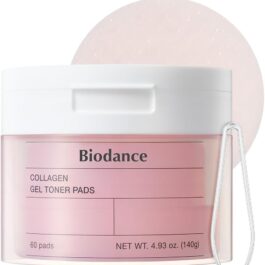 Biodance Collagen Gel Toner Pads, Pore Minimizer for Face, Improving Elasticity, Gentle Exfoliating Toner Pads for Sensitive Skin, Korean Skincareㅣ4.93 fl.oz.(140g)*60Pads