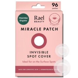 Rael Pimple Patches, Miracle Invisible Spot Cover – Hydrocolloid Acne Patch, Treatment for Breakouts, Absorbs Zits & Blemish, Korean Skin Care, 2 Sizes (96 Count)