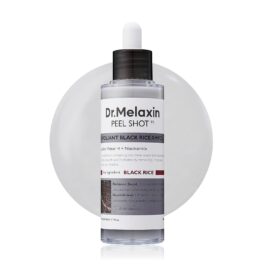 Peel Shot Glow Black Rice Peeling Ampoule, Soft Exfoliating Face and Body Scrub Dead Skin Cells, Blackheads Remover for All Skin Types korean skin care 80ml