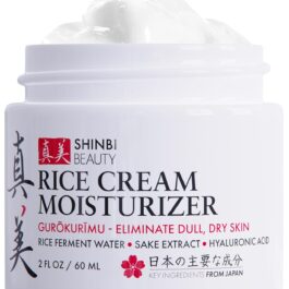 Japanese Skincare Moisturizer for Face – Rice Cream With Rice Ferment + Sake Extract – J Beauty Natural Asian Skincare Products 2oz
