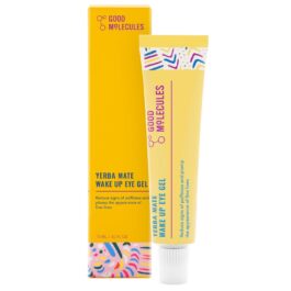 Good Molecules Yerba Mate Wake Up Eye Gel – Hydrating Under Eye Gel Cream with Hyaluronic Acid and Caffeine – Target Dark Circles and Puffiness – Skin Care for Face