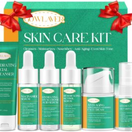 Skin Care Set for Women Teen – Hydrating & Anti-Aging Facial Routine Skincare Products Gift Set,Cleanser,Toner,Retinol Serum,Niacinamide Hyaluronic Acid Serum & Face Cream – Gifts for Women Christmas