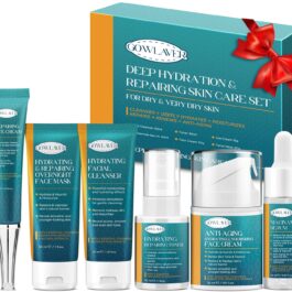 Skin Care Set for Teens Women,Anti-Aging Deeply Hydrates Repairs Skincare Gift Set for All Skin,Facial Skin Care Products Routine Kit Christmas Beauty Gift Set for Women