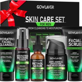 Gifts for Men,Skin Care for Men,Hydrate & Anti-Aging Face Care Routine for Mens All Skin Types,Birthday Christmas Stocking Stuffers Secret Santa Gifts Fathers Valentines Him Dad Boyfriend Husband