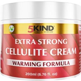 5Kind Extra Strong Anti Cellulite Cream 6.76 Fl Oz – Natural Warming Formula Cellulite Remover for Legs – Body Firming and Tightening Cream – Firming Cream for Cellulite