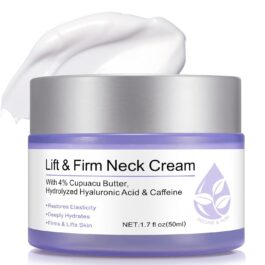 WHLH & WELL-BEING Neck Creams for Tightening and Firming, Anti-Aging Tighten and Lift Neck Cream for Wrinkles Sagging Skin, Neck Tightening Cream Suitable for Neck Face for Women Men