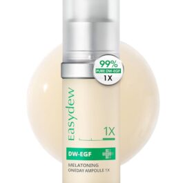 Easydew DW-EGF Melatoning Ampoule 1X – Hydrating Dark Spot Serum with Niacinamide & Glutathione for Uneven Skin – Fast Absorbing Day & Night Ampoule Korean Skin Care (Bottle 1.01 fl oz, EGF 1X)