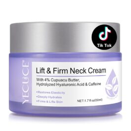 Neck Creams for Tightening and Firming-Instant Face Lift Cream with Hyaluronic Acid & Vitamin E for Wrinkle Reduction and Face-Deeply Hydrates Suitable for Neck, All Skin Types, 1.7fl oz
