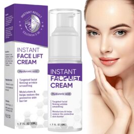 Instant Face Lift Cream, Effective 2-Minute Temporary Skin Tightening Cream, Visibly Firming Loose Sagging Skin, Repair and Smooth Wrinkles for Face and Neck, Purple