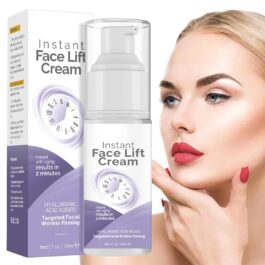 Instant Face Lift Cream, Face Cream Tighten Skin, Improve Sagging Roughness Skin, Wrinkles and Smile Lines, Anti Aging for Forhead, Cheek and Neck, 1.7oz
