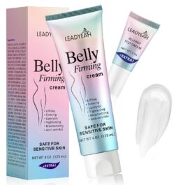 B Flat Belly Firming Cream – Moisturizing, Lifting, Firming for Stomach, Thighs and Butt, Body Lotion gift for Women and Men, 125 ML +5 ML
