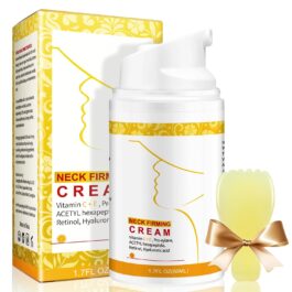 Neck Creams for Tightening and Firming, Gua Sha Neck Cream with Collagen, Retinol & Hyaluronic Acid, Anti-Aging Moisturizer Cream for Tightening on Neck & Décolleté Lifting, Wrinkle & Hydrating