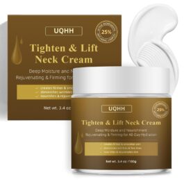 Neck Firming Cream 3.4oz – Tightening & Lifting Neck Cream for Sagging, Crepey Skin – Double Chin Reducer & Wrinkle Cream for Women – Beauty & Personal Care, Korean Neck Tightening, Skin-Tight Look