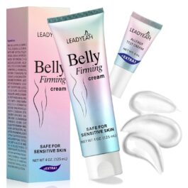 B Flat Belly Firming Cream – Moisturizing & Firming for Stomach, Body Lotion for Women and Men,Thighs and Butt 125 ML​ +5 ML