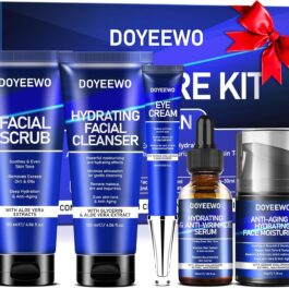 Skin Care for Men, Hydrate, Firm, Anti-Aging & Wrinkle Facial Skin Care Routine Kit Set,Mens Christmas Gifts Stocking Stuffers Secret Santa Gifts for Men Him Dad Boyfriend Husband Birthday Valentines