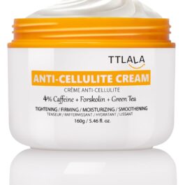 Anti Cellulite Cream for Butt and Thighs, Body Firming Cream with 4% Caffeine and Forskolin, B Flat Belly Firming Cream and Skin Tightening Cream, Moisturizing 5.4 oz