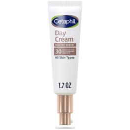 Cetaphil Healthy Renew Moisturizing Day Cream 1.7 Oz, Daily Moisturizer with SPF 30, Skin Tightening Anti Wrinkle Cream for Face with Peptides, Fragrance Free, Retinol Alternative For Sensitive Skin