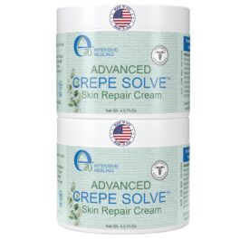 Crepe Cream for Aging Skin Women Men 2 Pack – with Natural Oils, Licorice Root & Chamomile Extract – Crepey Skin Tightening Cream for Body, (4 fl oz) Made in USA