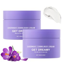 Get Dreamy Overnight Toning Whip, Overnight Toning Body Firming Cream, Body Firming Whip That Works While You Sleep, Skin Tightening Cream for Body with Caffeine & Vitamin C(2PCS)