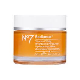 No7 Radiance+ Brightening Vitamin C Moisturizer Face Cream – Skin Nourishing Face Moisturizer – Fast-Absorbing + Lightweight Formula & Suitable for Dry Skin, 1.69 fl oz
