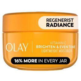 Olay Regenerist Vitamin C Face Moisturizer, Bright & Even Lightweight Cream for Women – Brightens, Hydrates, Evens Tone + Texture, Glowing Skin Care – Recyclable Sustainable Eco Jar, Non-Greasy, 2 Oz