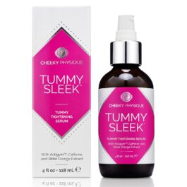 Tummy Sleek Stomach Firming Cream – Skin Tightening Serum for Belly – Helps to Improve the Appearance of Loose Skin and Cellulite on the Abdomen & Waist – Toning Body Lotion with Caffeine