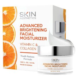 Vitamin C & Collagen Face Moisturizer – Anti-Aging, Hydrating, Fine Lines & Wrinkles, Brightening – Dermatologist Tested Korean Skincare – Clean Beauty, Cruelty-Free – 1.69 oz