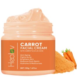 Carrot Cream – Skin Brightening Cream for Age Spots, Hyperpigmentation, Intimate Areas – Dark Spot Remover, Reduces Acne, Scars, & Evens Tone – Anti-Aging Face & Body Lotion for Brighter, Glowing Look