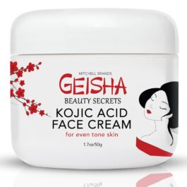 Geisha Kojic Acid Cream – 1.7 fl oz / 50 ml – Skin Brightening Cream for Face, Body, Hands – with Glycolic Acid