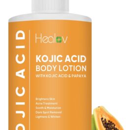 Kojic Acid Lotion – Skin Brightening Body Lotion for Age Spots, Hyperpigmentation, Intimate Areas – Dark Spot Remover, Reduces Acne, Scars and Evens Tone – Kojic Acid Cream for Brighter, Glowing Look