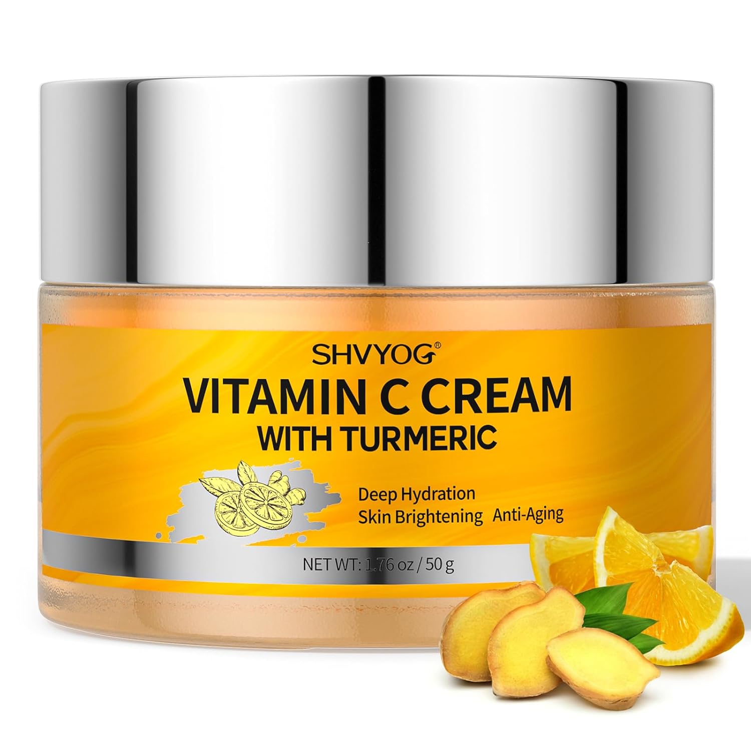 Vitamin-C-Face-Moisturizer-Turmeric-Vitamin-C-Face-Cream-Anti-aging-Hydration-Skin-Firming-Brightening-Cream-for-Dark-Spots-Wrinkles-Uneven-Skin-Tone-Vitamin-C-Lotion-for-Instant-Glow-1.76-OZ.jpg Vitamin C Face Moisturizer Turmeric Vitamin C Face Cream Anti aging Hydration Skin Firming Brightening Cream for Dark Spots Wrinkles Uneven Skin Tone Vitamin C Lotion for Instant Glow 1.76 OZ